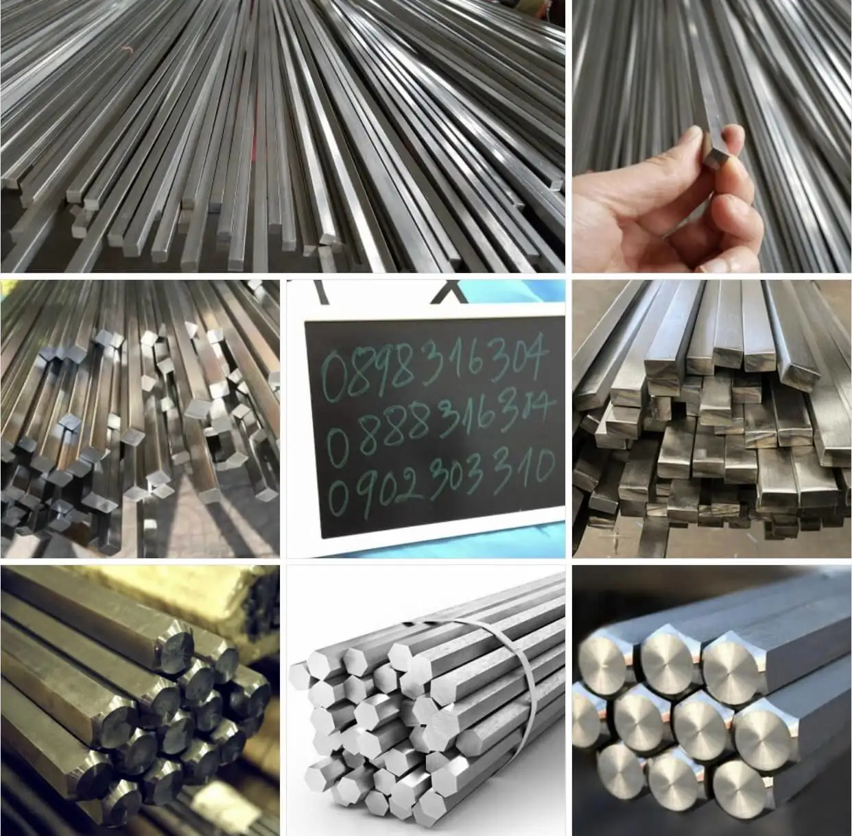 Thanh Vuông Đặc Inox