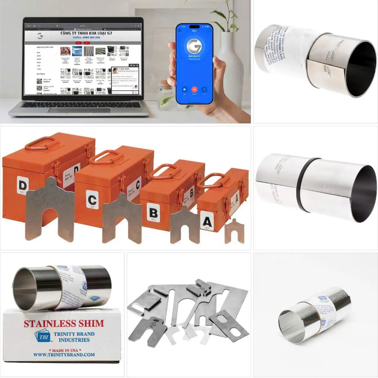 Inox Cuộn Shim Chêm